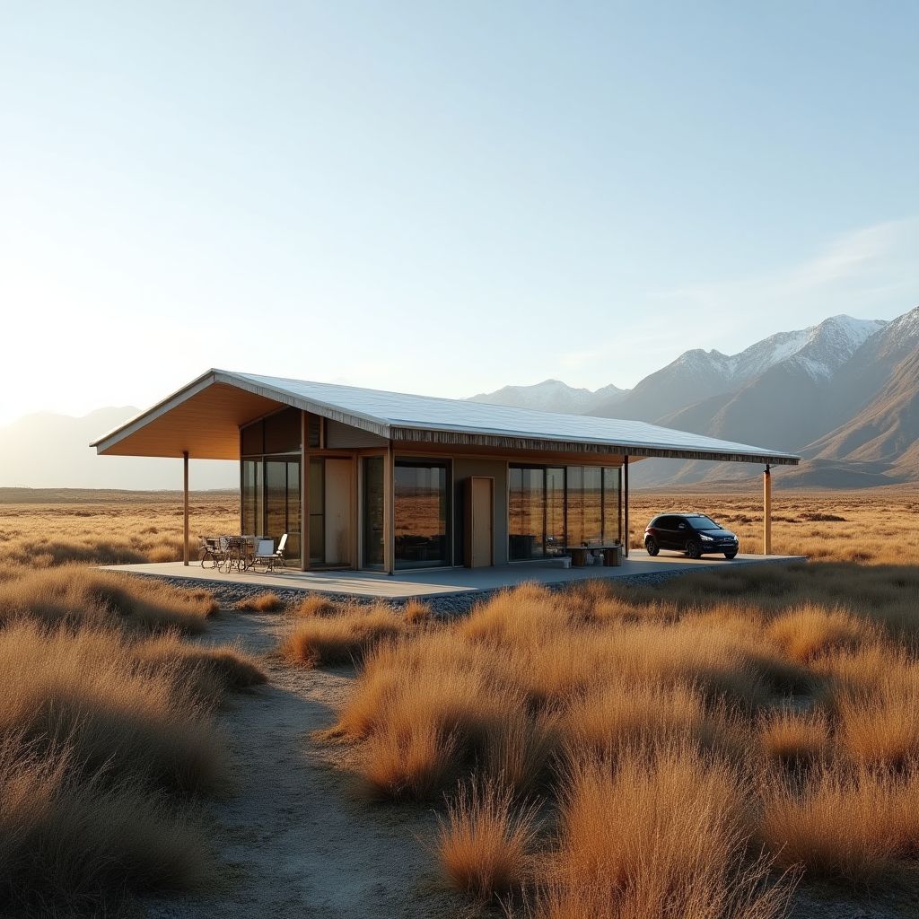 Estación con tecnología solar en Patagonia