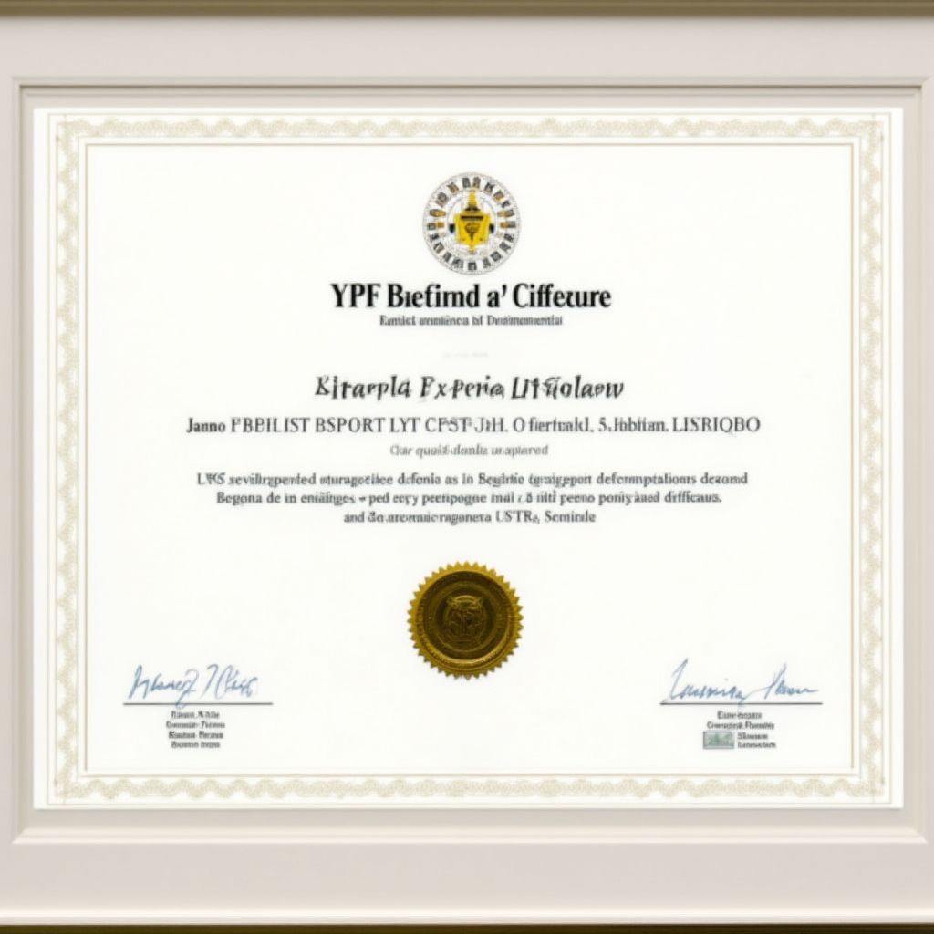 Certificación YPF